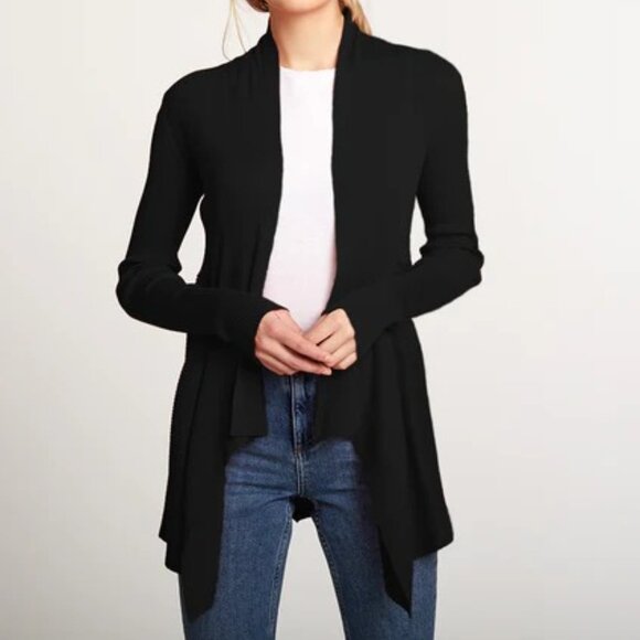 Autumn Cashmere‎ Women's Black Open Casual Long Sleeve Cardigan - Size S Small - Picture 1 of 5